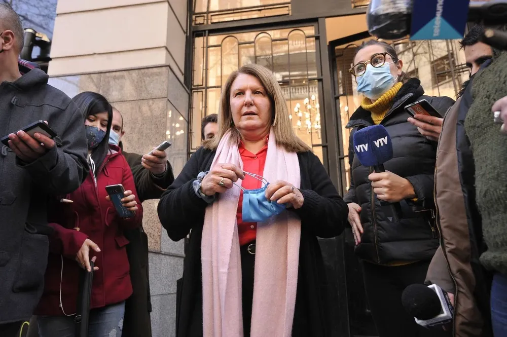 Viera en el Palacio de los Tribunales, previo a una rueda de prensa