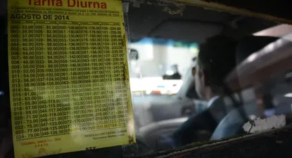 Tarifa del taxi subió 5% a partir de hoy