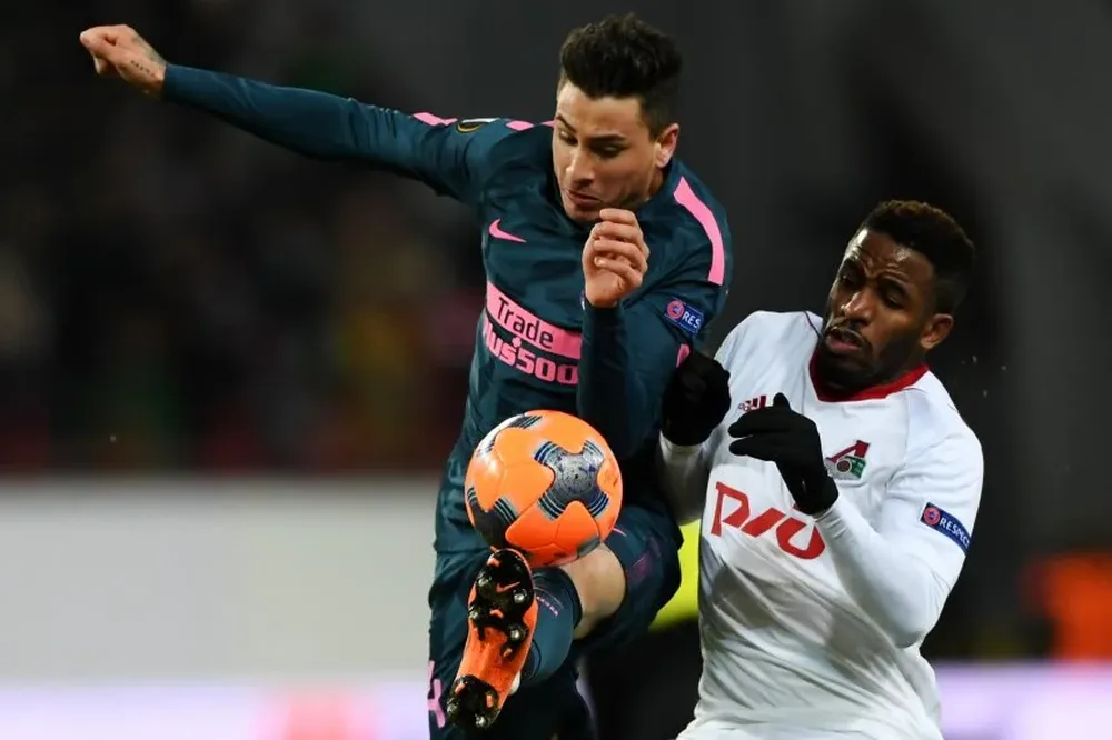 José María Giménez en el partido de este jueves