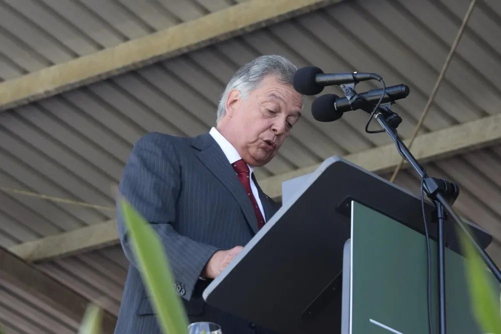 Ministro de Ganadería, Agricultura y Pesca, Fernando Mattos, durante el cierre de la Expo Prado 2022.