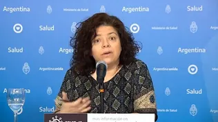 La ministra de Salud, Carla Vizzotti, hizo el anuncio este martes