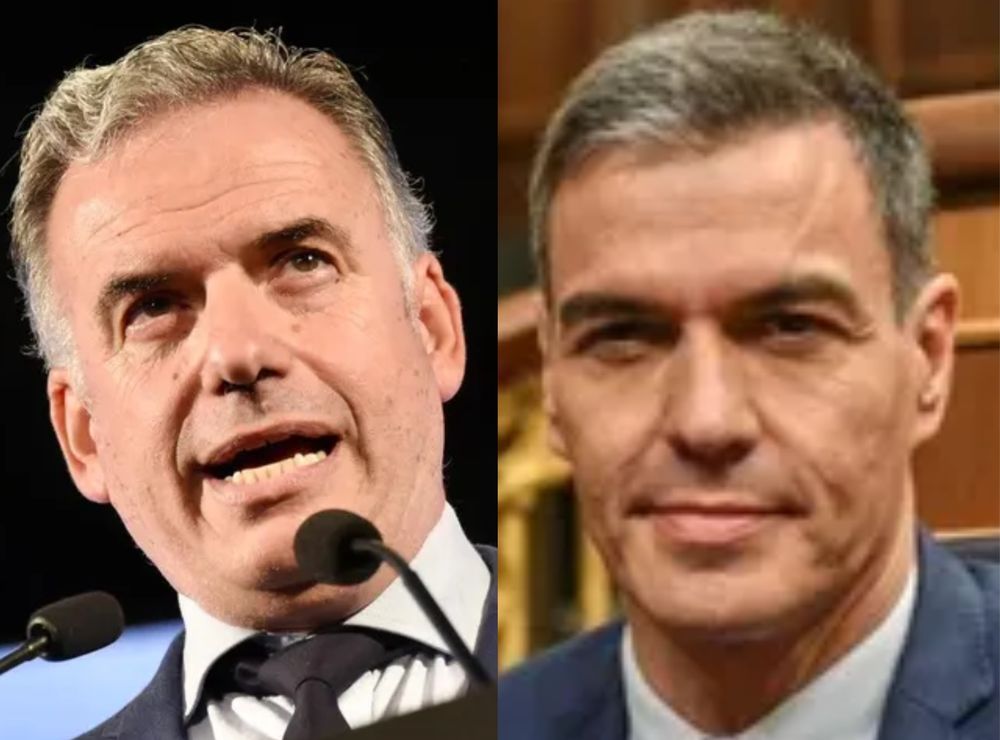 Yamandú Orsi y Pedro Sánchez
