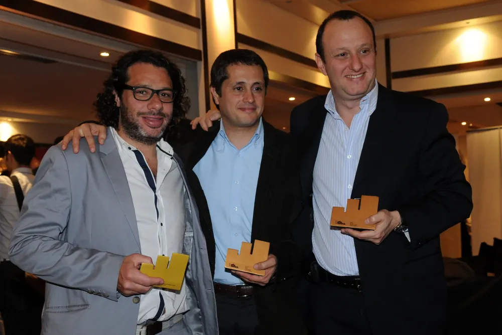 Diego Lev, Mario Macri y Pipe Stein