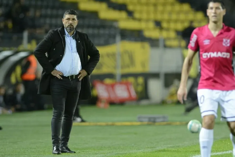 Leonardo Ramos en el último apronte de Peñarol para el clásico