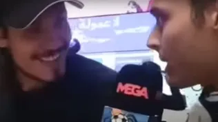 Edinson Cavani a su llegada a Madrid este domingo