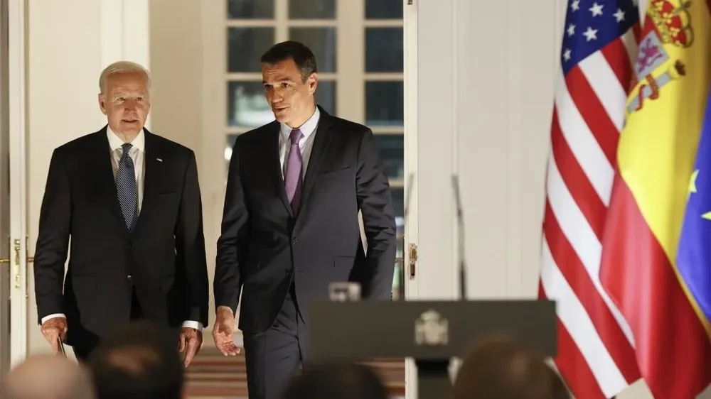 encuentro entre el presidente de Estados Unidos, Joe Biden, y el presidente del gobierno de España Pedro Sánchez