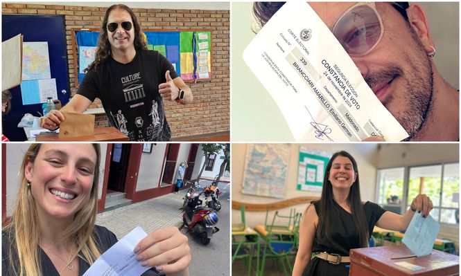 Charly Sosa, Ximena Torres, Emiliano Brancciari: así votaron las figuras y famosos uruguayos