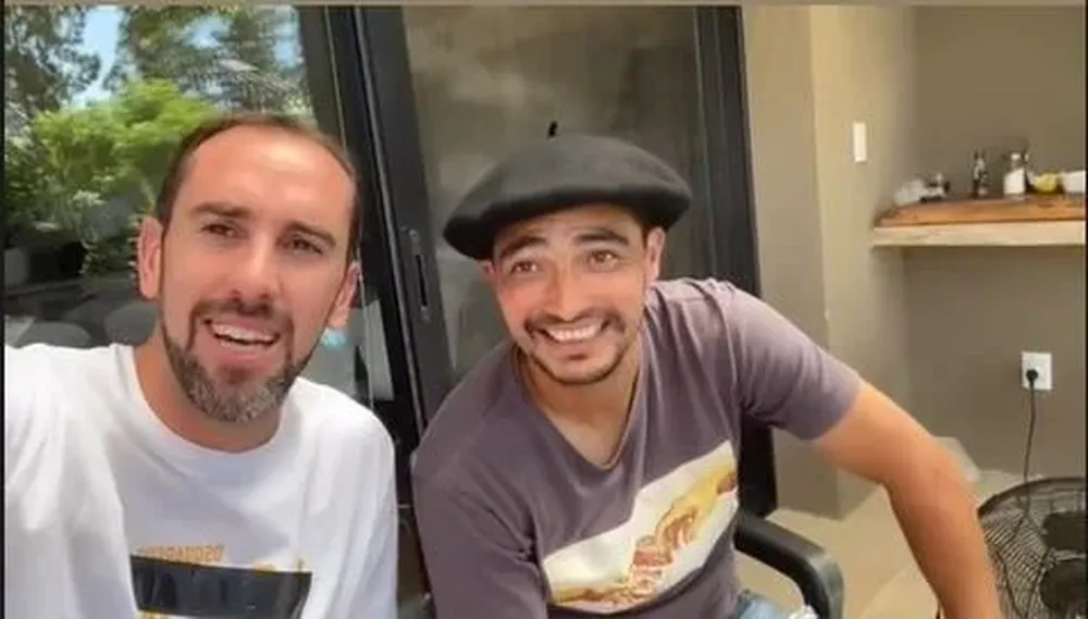 Diego Godín y Chory Castro