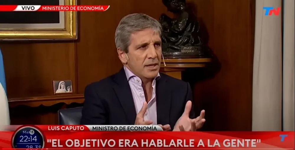 Tras los anuncios, habló Caputo: la gente recibió contenta los ajustes en las cuentas