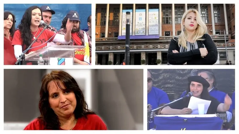 Cuatro de las cinco mujeres que pasarán a ocupar el Secretario Ejecutivo del PIT-CNT