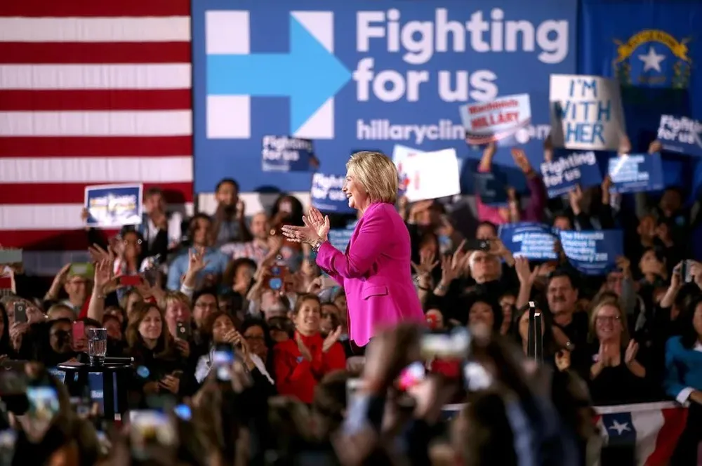 Hillary Clinton en campaña.