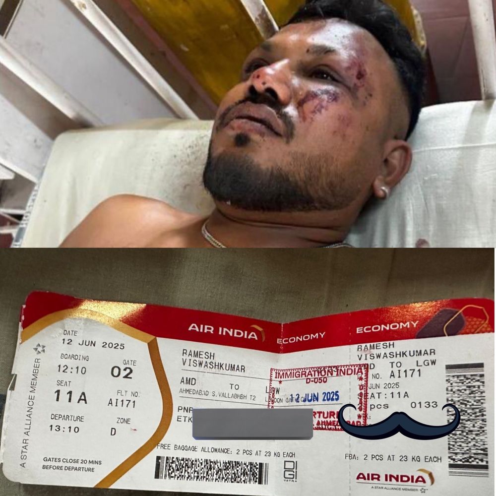 El hombre que sobrevivió al accidente aéreo del Boeing de Air India