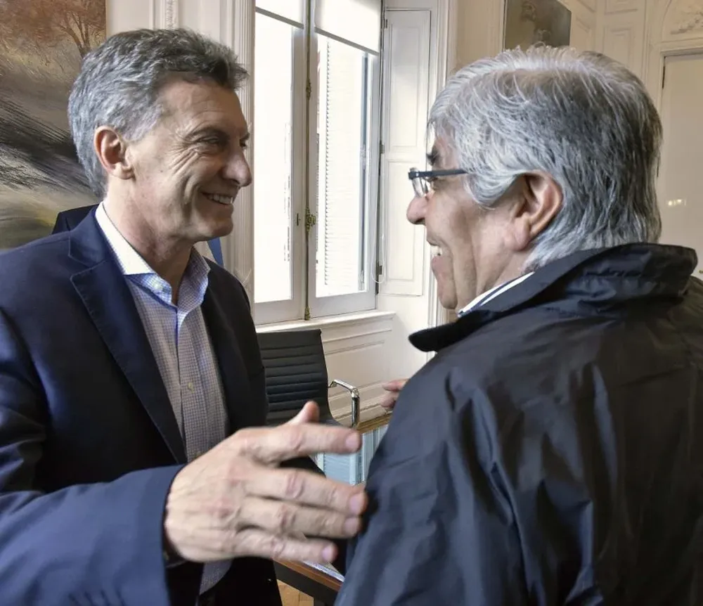 Macri y Moyano