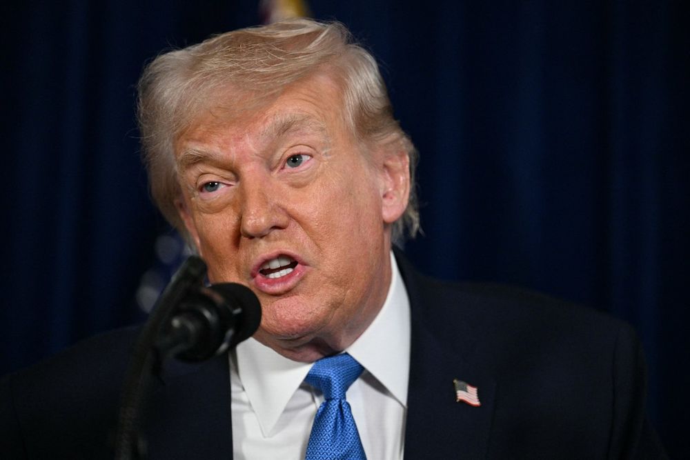 Conferencia de Prensa de Trump sobre Venezuela. AFP