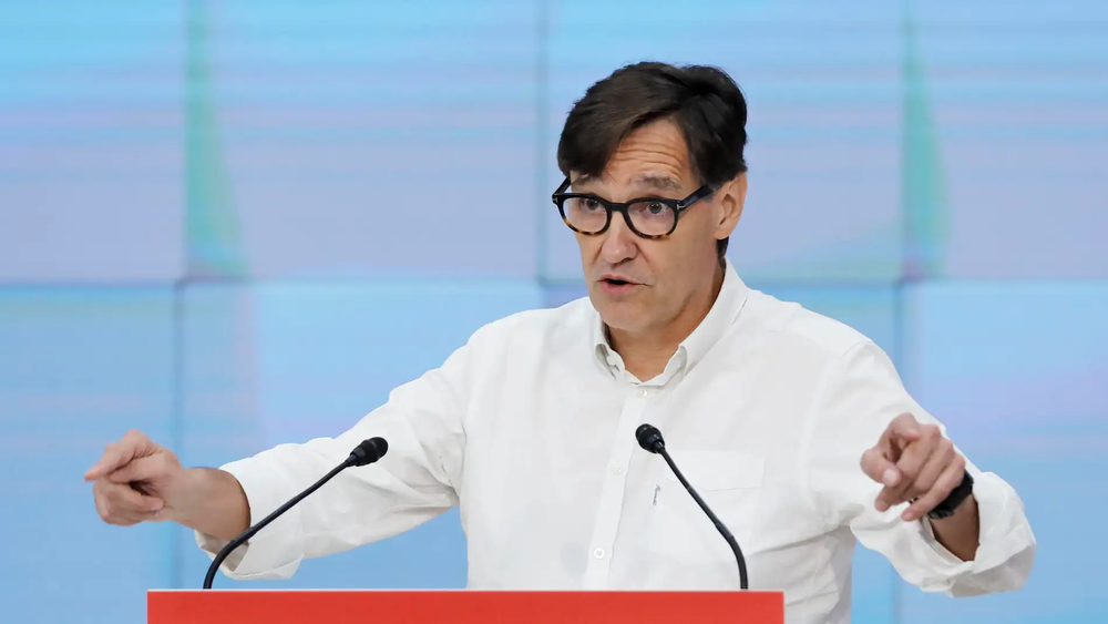 Salvador Illa, candidato a la presidencia del Parlament.