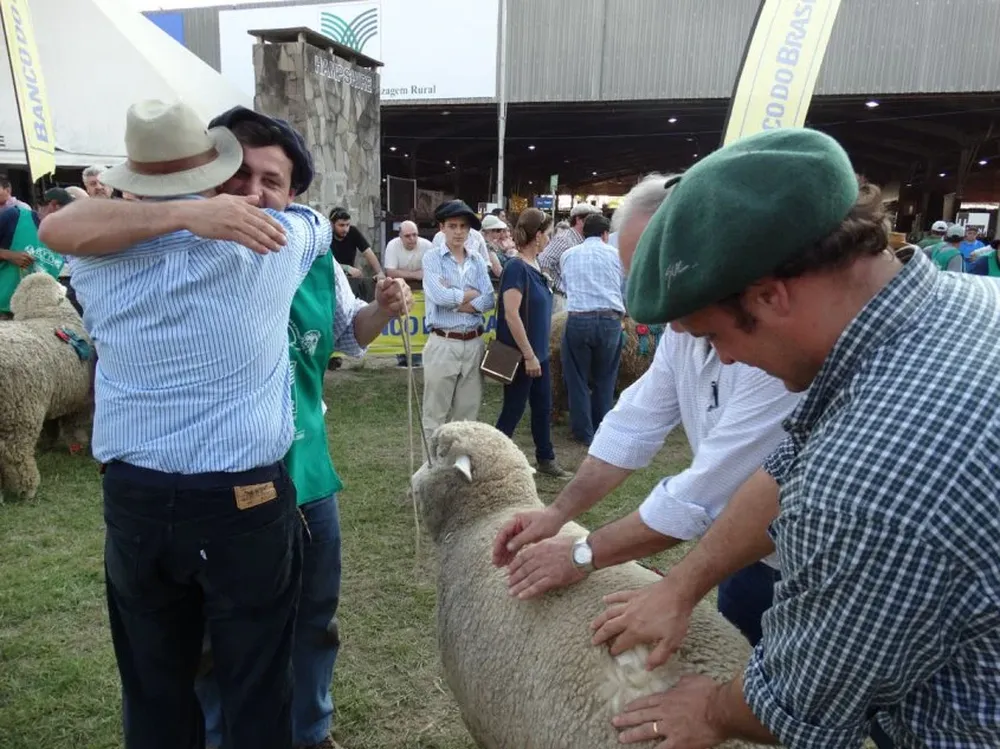 Uno de tantos festejos con Mariano Rodríguez Bidegain