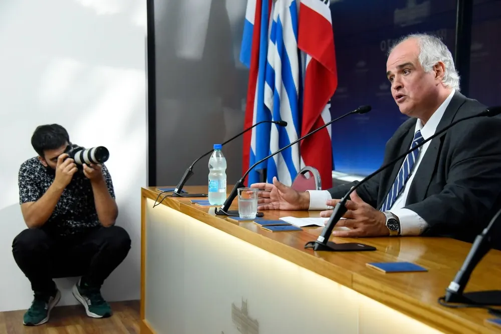 El senador Penadés en la declaración que dio este miércoles en el Parlamento