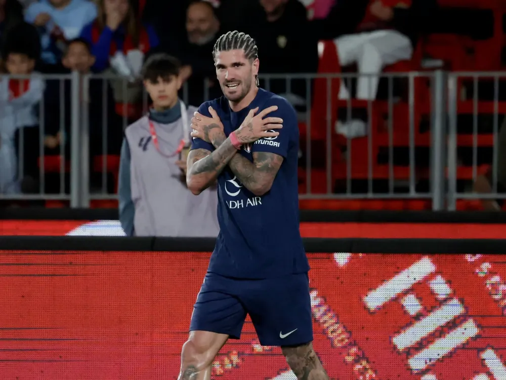 De Paul en rueda de prensa.