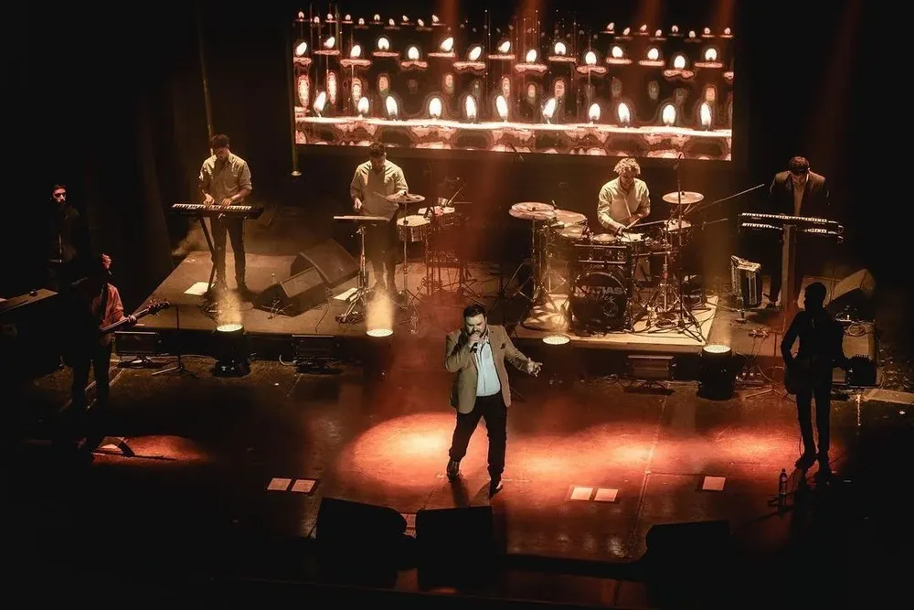 Matías Valdez en una de las fechas en el Teatro de Verano