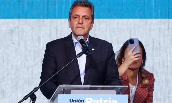 Sergio Massa, luego de su victoria.