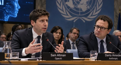 Sam Altman, CEO de Open AI; y Darío Amodei, CEO de Anthropic.