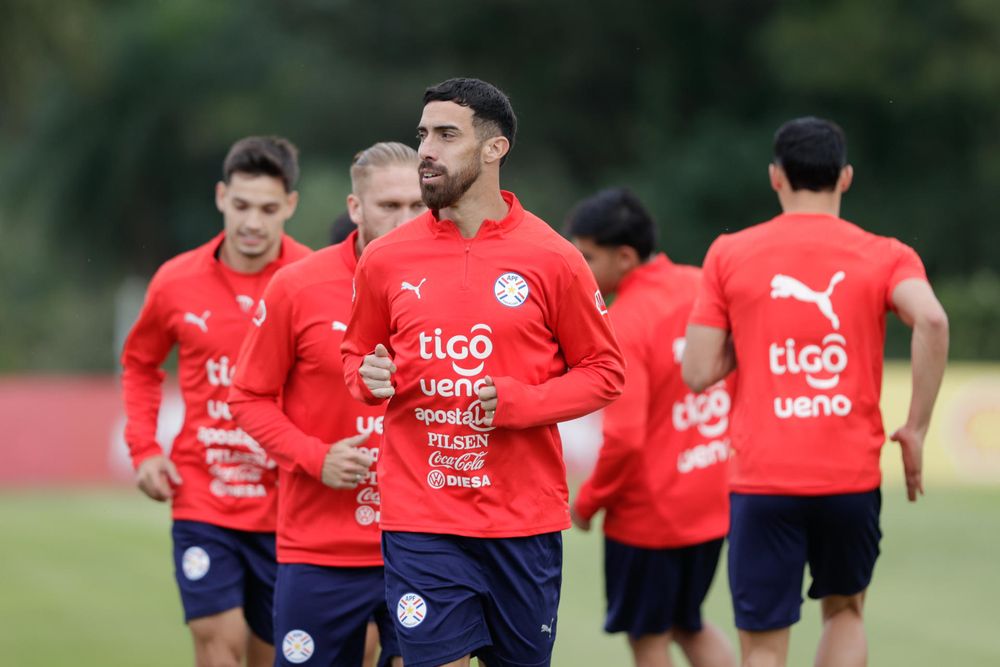 El jugador paraguayo Gabriel Ávalos, ex Peñarol, en la selección de Paraguay El jugador paraguayo Gabriel Ávalos, ex Peñarol, en la selección de Paraguay