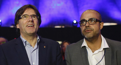 Carles Puigdemont y Miquel Buch