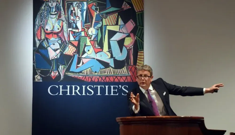 El instante donde en Christies se remata una obra de Pablo Picasso en el año 2015
