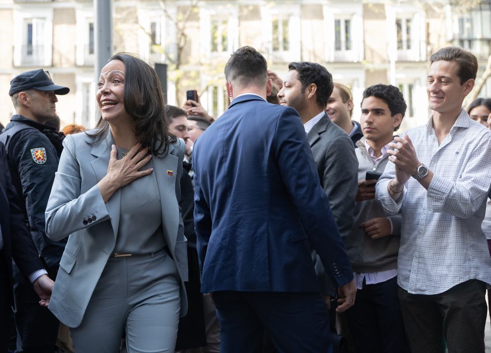 Corina Machado, en Madrid.