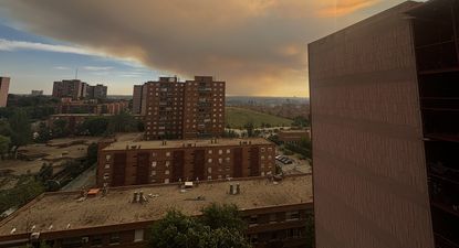 Humo en Madrid por un incendio en Méntrida.&nbsp;