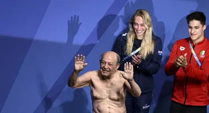 Taghi Askari en el Mundial de Natación