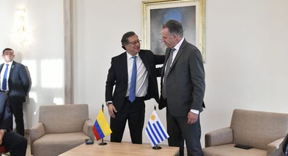 Petro junto con Orsi en Uruguay. Archivo