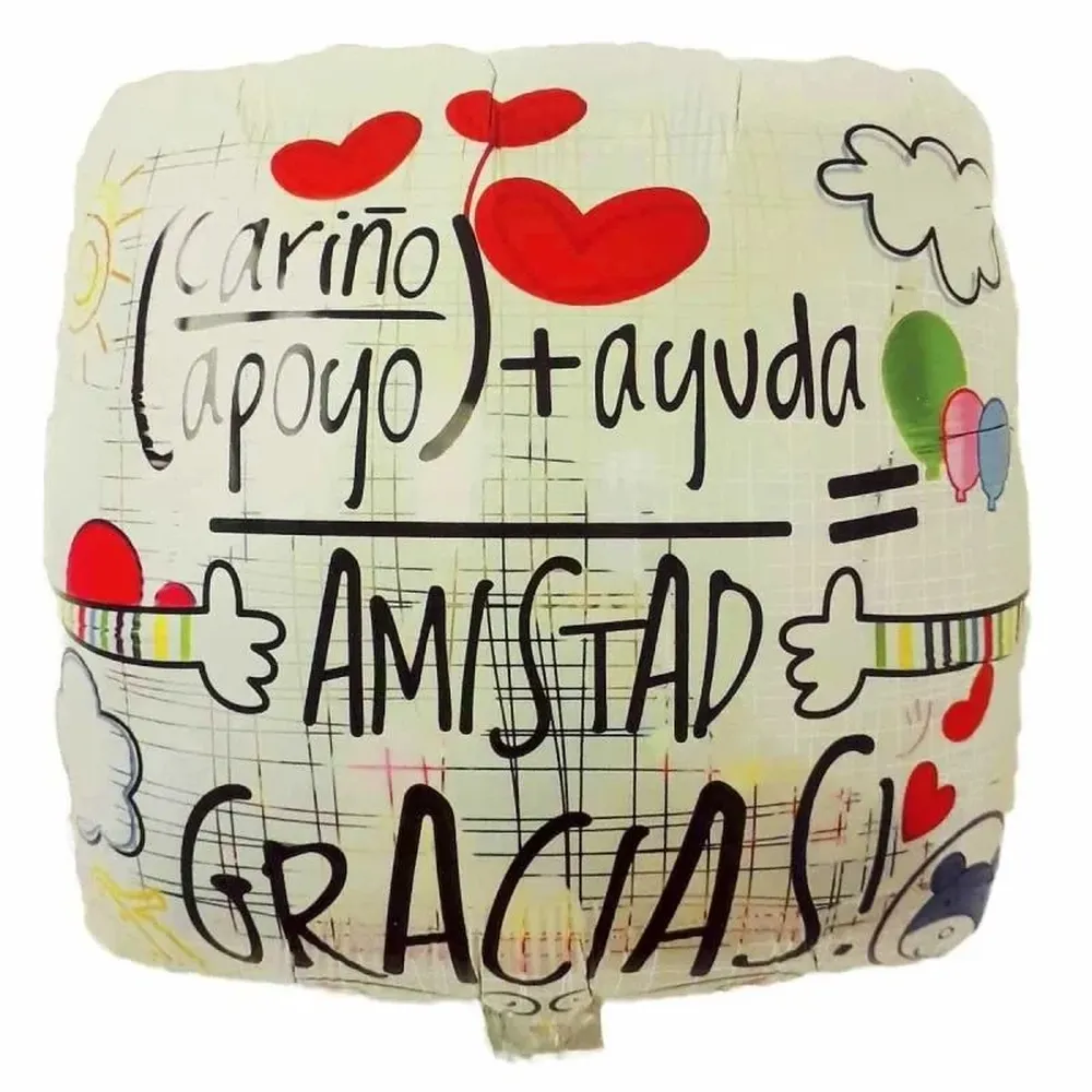 Un globo metalizado para celebrar el Día del Amigo.