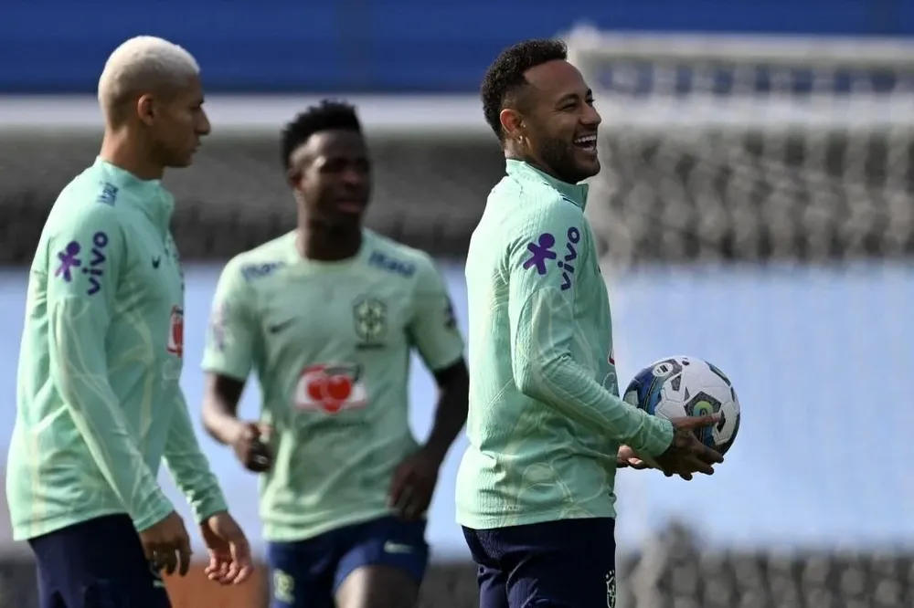 Neymar, Vinicius y Richarlison en el Centenario