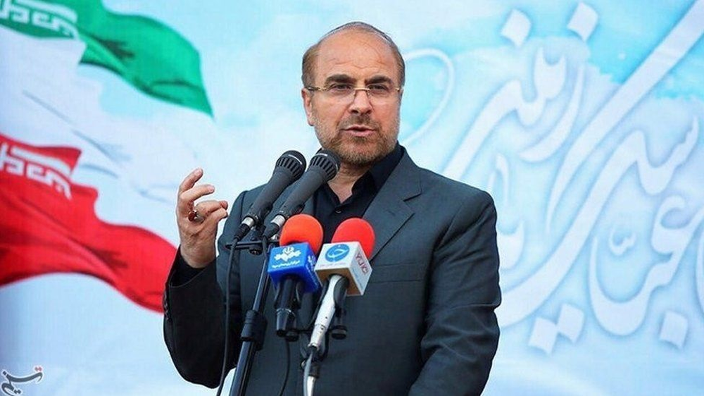 El presidente del Parlamento de Irán, Mohammad-Baquer Qalibaf, amenaza a EEUU e Israel.