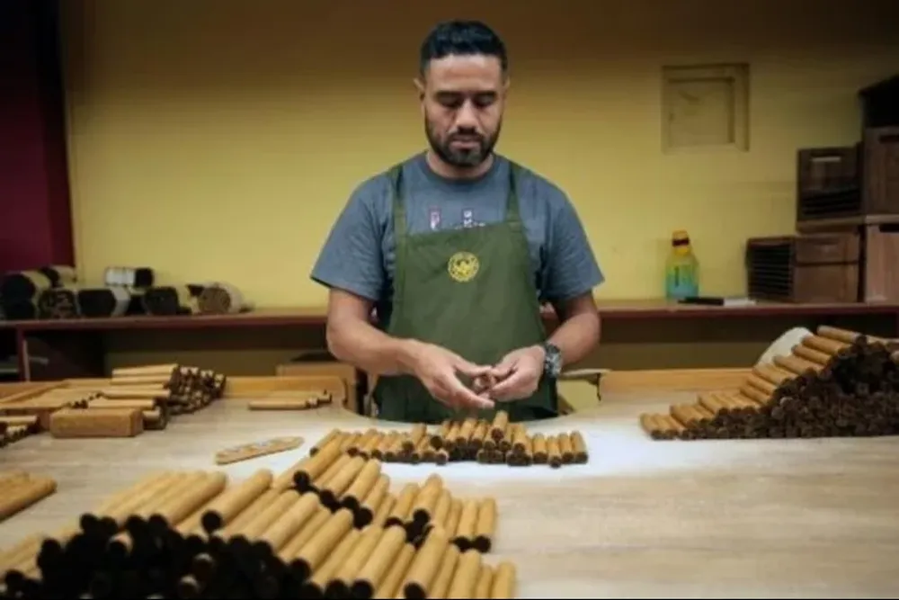 Un trabajador de la fábrica de puros Joya, la más tradicional de Nicaragua.