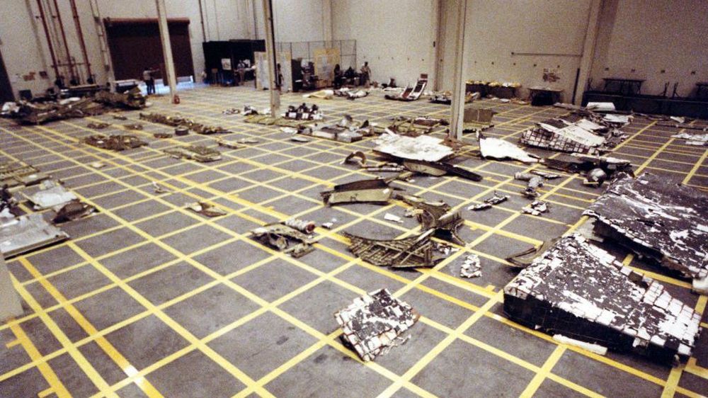 Los trozos del Challenger que cayeron al océano fueron recuperados para la investigación.