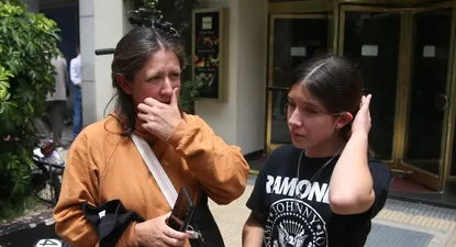 La nena y su mamá, después del encuentro