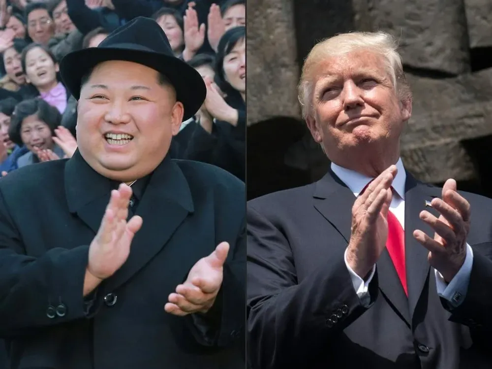 Kim Jong Un, presidente de Corea del Norte, y Donald Trump, presidente de Estados Unidos