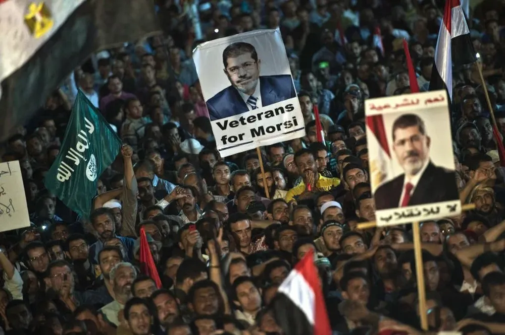 Manifestación de apoyo al derrocado Morsi
