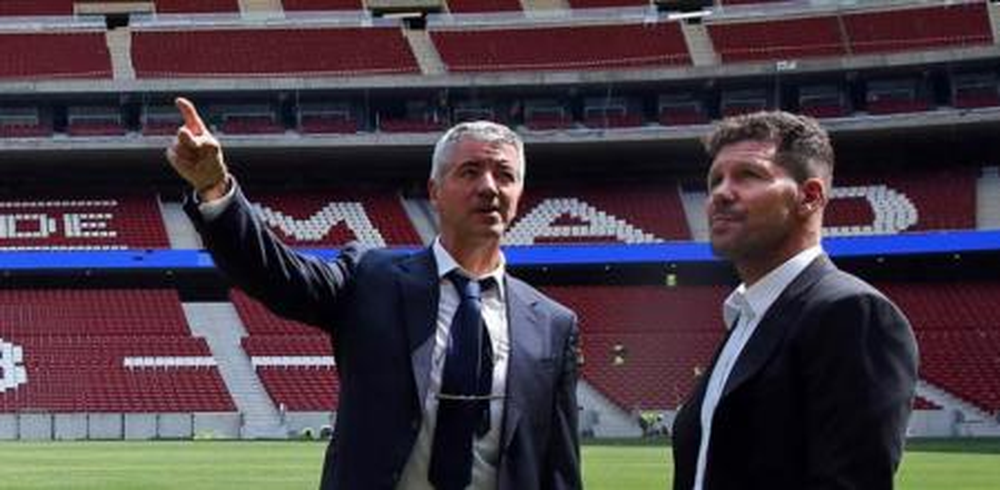 Miguel Ángel Gil Marin y Diego Simeone