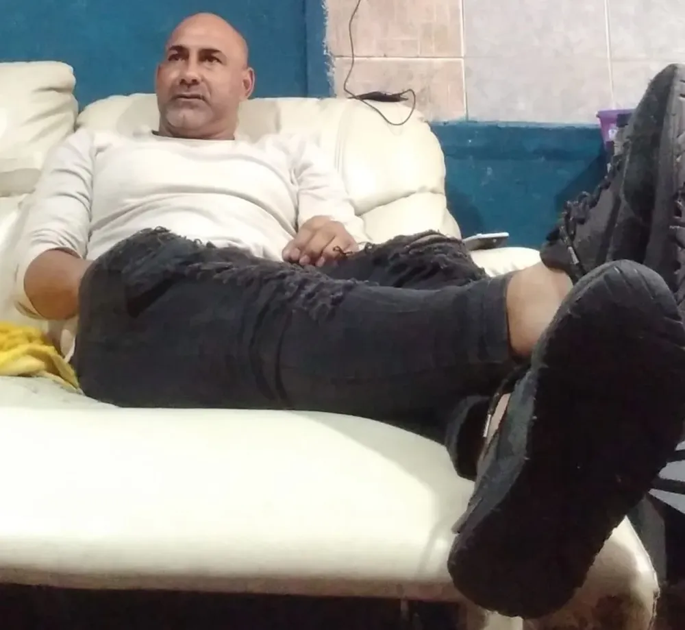 Carlos Díaz, en la comodidad de su hogar