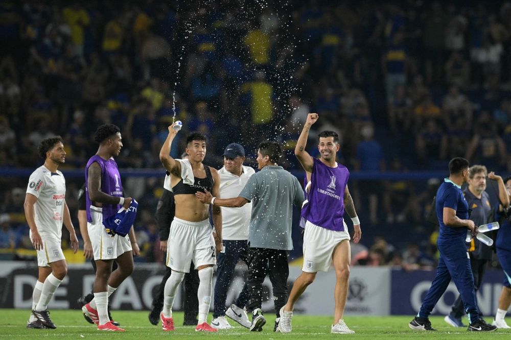 Pablo Ceppelini en los festejos de Alianza Lima en La Bombonera&nbsp;&nbsp;