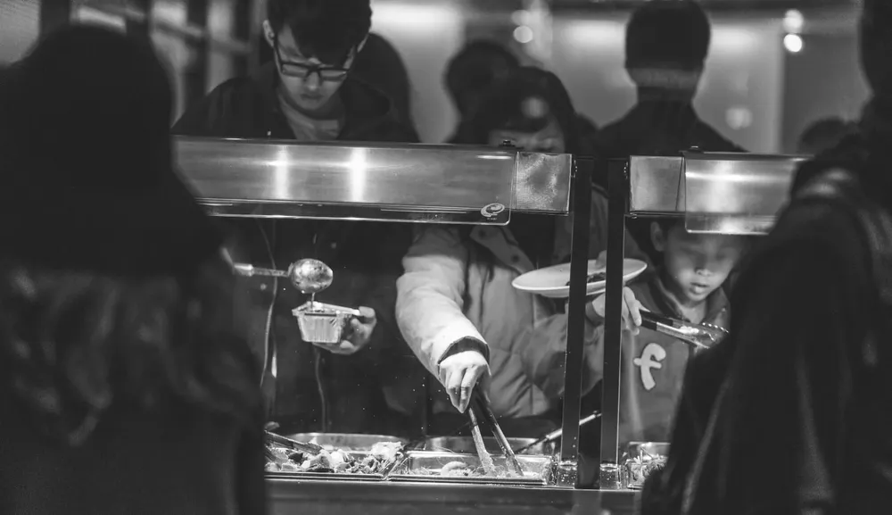 Casa de comidas, en China.