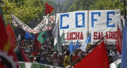 Movilización de COFE. (Foto Archivo)