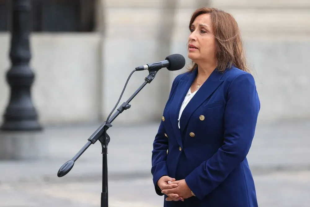 La presidenta de Perú, Dina Boluarte.