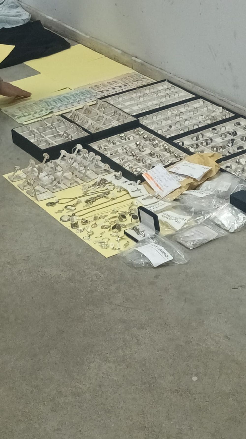 Los artículos robados y luego incautados por la Policía