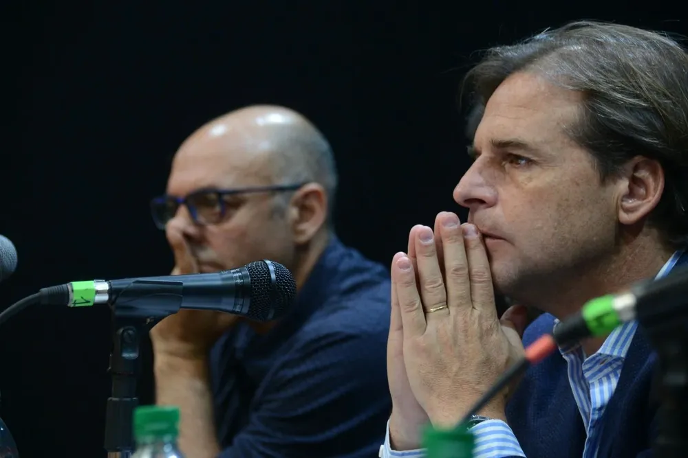 Lacalle Pou y Marcelo Abdala