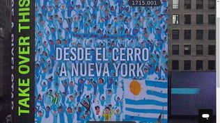 Desde el Cerro a Nueva York: Pilsen se unió al banderazo celeste en Times Square