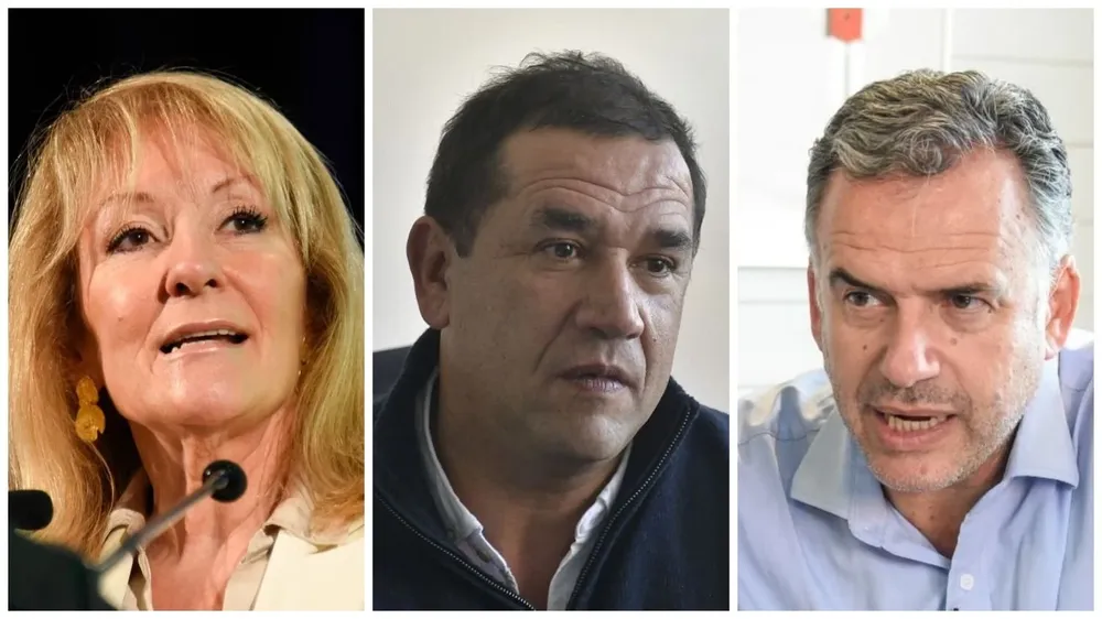 Carolina Cosse, Sebastián Da Silva y Yamandú Orsi